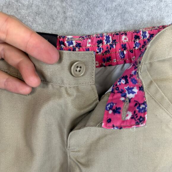 U.S. Polo Assn Pants Kids Girls Size 2T Khaki Beige Cotton Blend Skinny Uniform - Picture 5 of 15